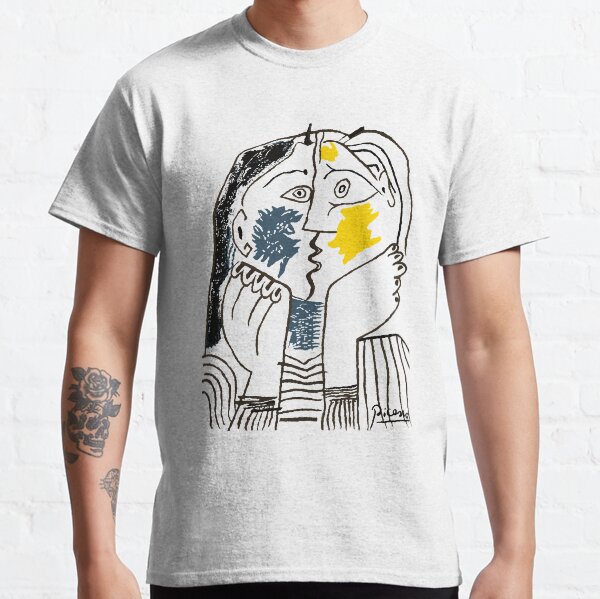 Pablo Picasso The Kiss 1979 Artwork Reproduction For T Shirt, Framed Prints Classic T-Shirt