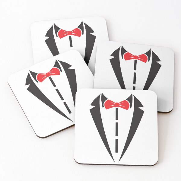 Item preview, Tuxedo red bow tie designed and sold by BuxomBabe21.