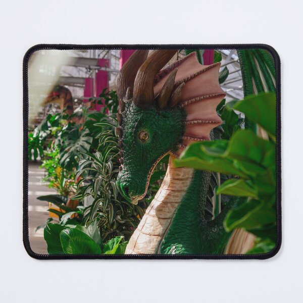 Item preview, Green Dragon Statue Tropical Greenhouse Plant Display Fine Art Photography designed and sold by MDCCo.