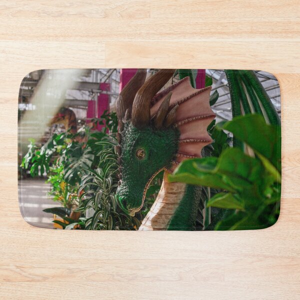 Item preview, Green Dragon Statue Tropical Greenhouse Plant Display Fine Art Photography designed and sold by MDCCo.