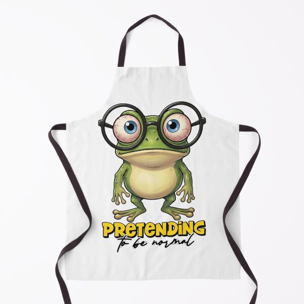 Item preview, Funny Frog Pretending to Be Normal – Awkward Humor Meme Design designed and sold by ColorFlick.