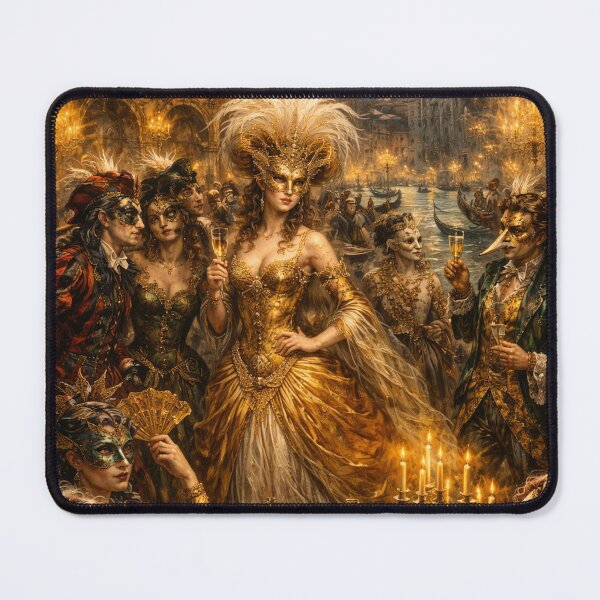 Item preview, Venetian Masquerade Ball – Symbolist Carnival Mask Festival Artwork designed and sold by DrizzyV.
