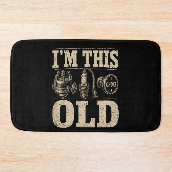 Item preview, I’m This Old – Vintage Car Parts Funny Mechanic  designed and sold by THREE LITTLE BEANS.