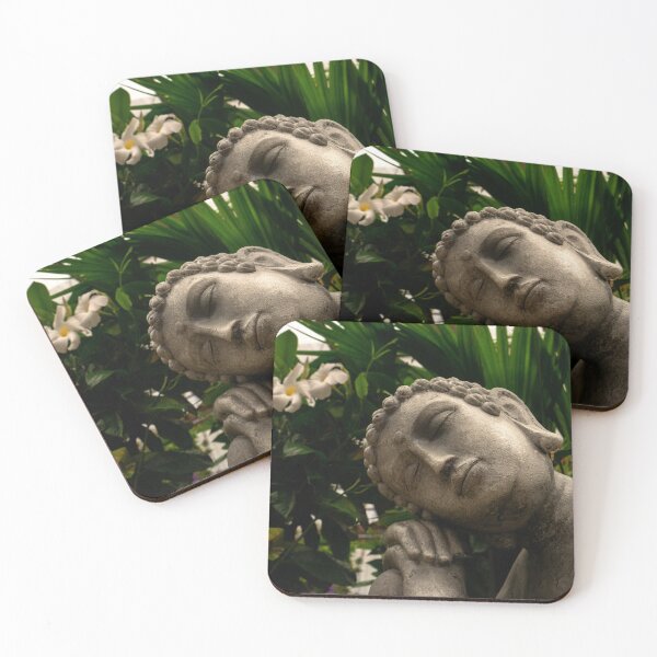 Item preview, Reclining Buddha Statue Garden Tropical Plants Fine Art Photography designed and sold by MDCCo.