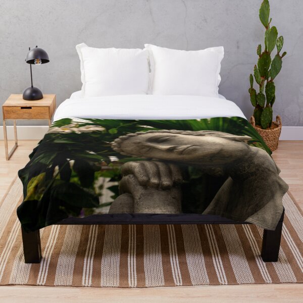 Item preview, Reclining Buddha Statue Garden Tropical Plants Fine Art Photography designed and sold by MDCCo.