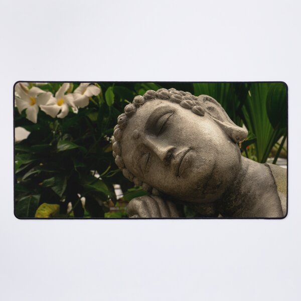 Item preview, Reclining Buddha Statue Garden Tropical Plants Fine Art Photography designed and sold by MDCCo.