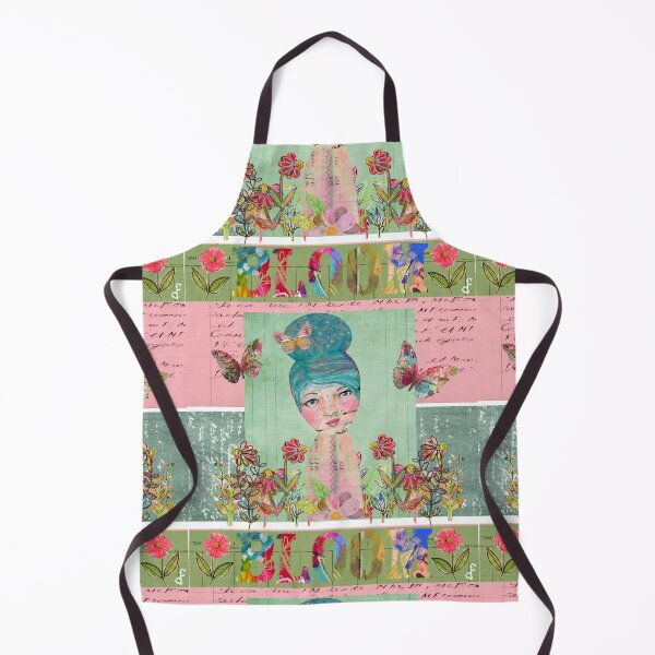 Item preview, The Bloom Within; Whimsical Mixed Media Botanical Collage Portrait designed and sold by artbydonyale.