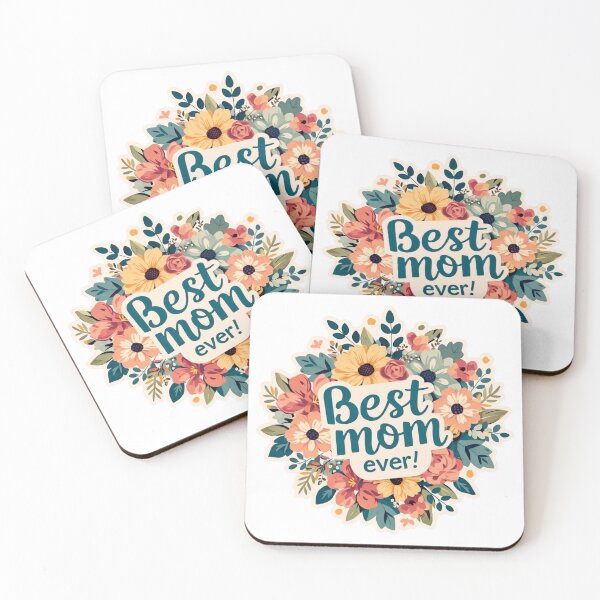 Item preview, Floral best mom ever Mother's day card designed and sold by MendaciousMina.