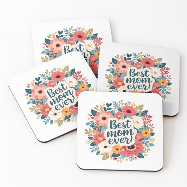Item preview, Floral best mom ever Mother's day card designed and sold by MendaciousMina.