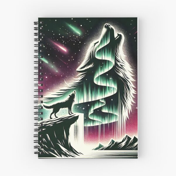 Item preview, Aurora Borealis and Wolf, Ai Generated Art designed and sold by ACC .