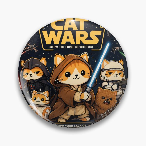 Item preview, Cat Wars Movie Poster - Funny "Lack of Treats" Quote designed and sold by anandariki.