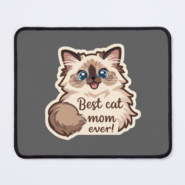 Item preview, Best cat mom ever! Mother's day card designed and sold by MendaciousMina.