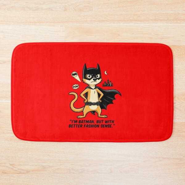 Item preview, Funny Meerkat Superhero – Dark Knight Fashion Sense designed and sold by mAXiBoOM.