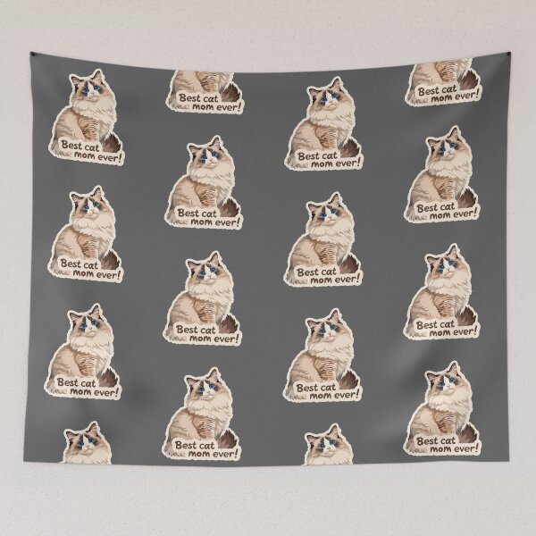 Item preview, Best cat mom ever! Mother's day card designed and sold by MendaciousMina.