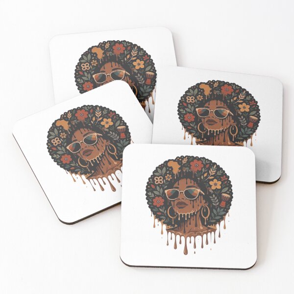 Item preview, Juneteenth Afro Woman Black History Melanin Queen Dripping designed and sold by clothesy7.