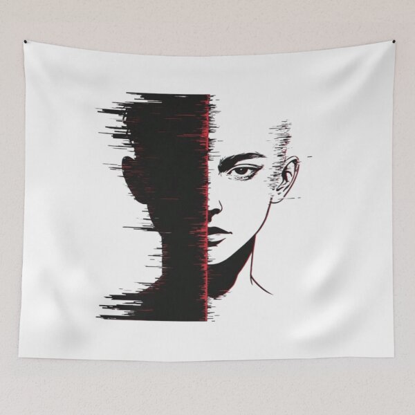 Item preview, Glitch Identity Split Face designed and sold by Witty Moon.