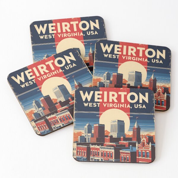 Item preview, Weirton West Virginia 1950s USA Vintage Travel Tourism designed and sold by TravelersGems.