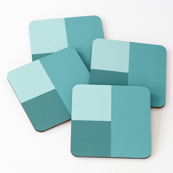 Item preview, Deep Teal Drift Blocks – Minimalist Geometric Colour Study designed and sold by Claire_Brown.