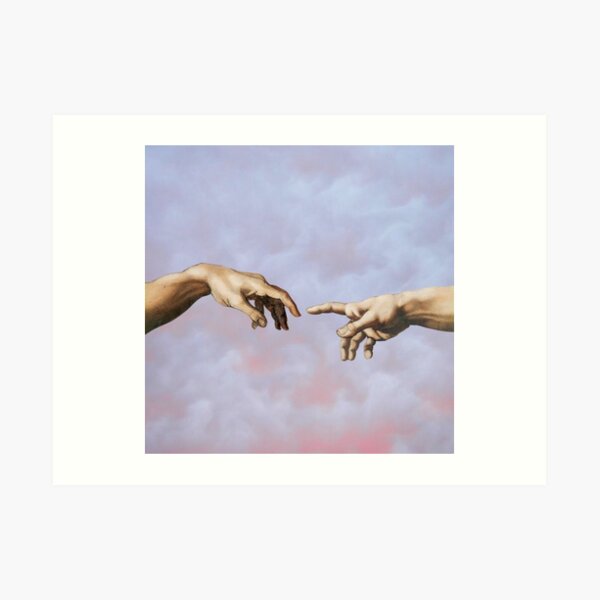 creation of adam Art Print
