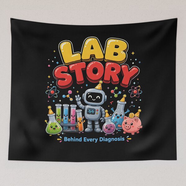 Item preview, Lab Story Lab Week 2026 Medical Laboratory Technician Team designed and sold by THREE LITTLE BEANS.