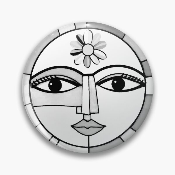 Item preview, Geometric Sun Face designed and sold by ViaARTfactory.