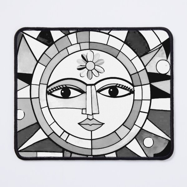 Item preview, Geometric Sun Face designed and sold by ViaARTfactory.