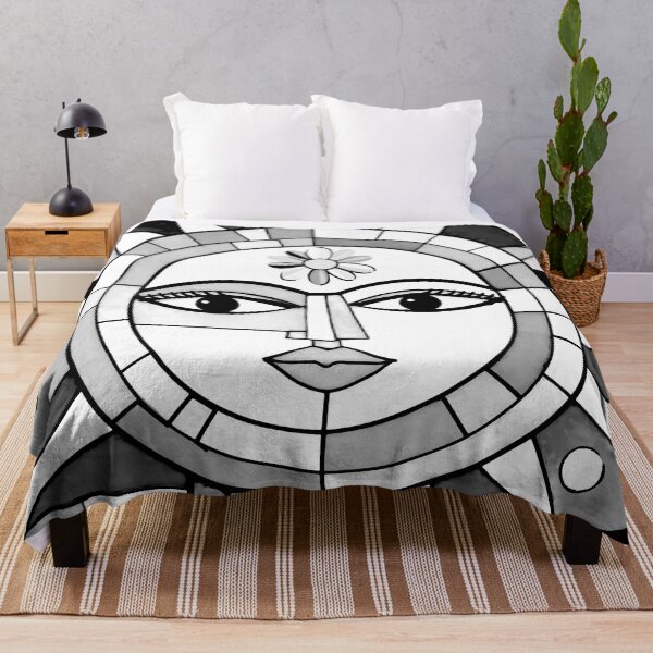 Item preview, Geometric Sun Face designed and sold by ViaARTfactory.
