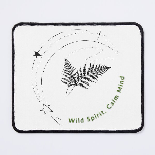 Item preview, Wild Spirit Calm Mind | Moon and Fern Nature Lover Art designed and sold by YvkafromPoland.