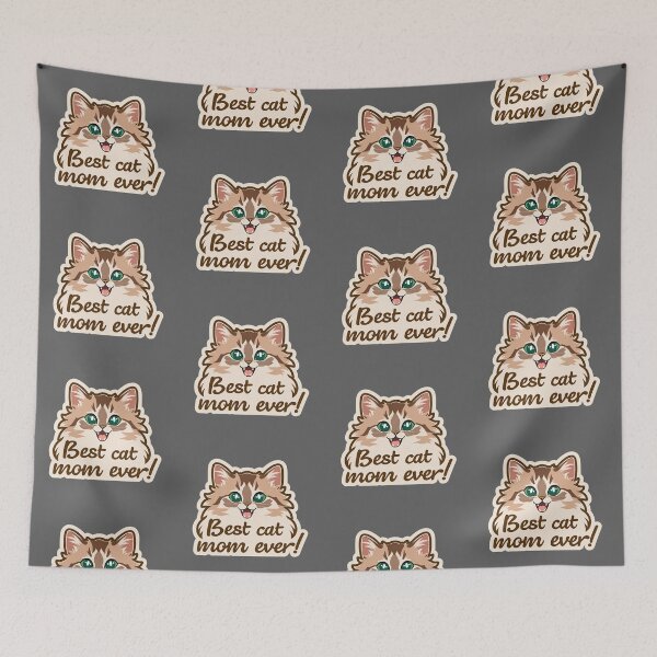 Item preview, Best cat mom ever! Mother's day card designed and sold by MendaciousMina.
