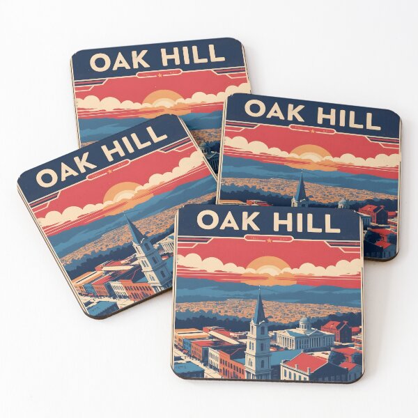 Item preview, Oak Hill West Virginia 1950s USA Vintage Travel Tourism designed and sold by TravelersGems.