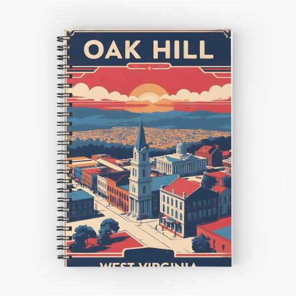 Item preview, Oak Hill West Virginia 1950s USA Vintage Travel Tourism designed and sold by TravelersGems.