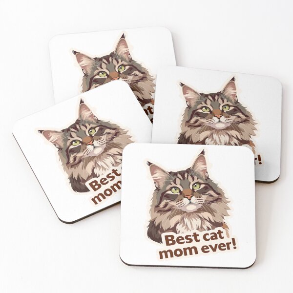 Item preview, Best cat mom ever! Mother's day card designed and sold by MendaciousMina.