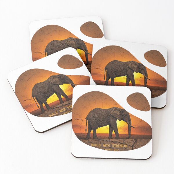 Item preview, Architect Resilience Elephant Industrial Savanna Art designed and sold by SavannaStrikes.