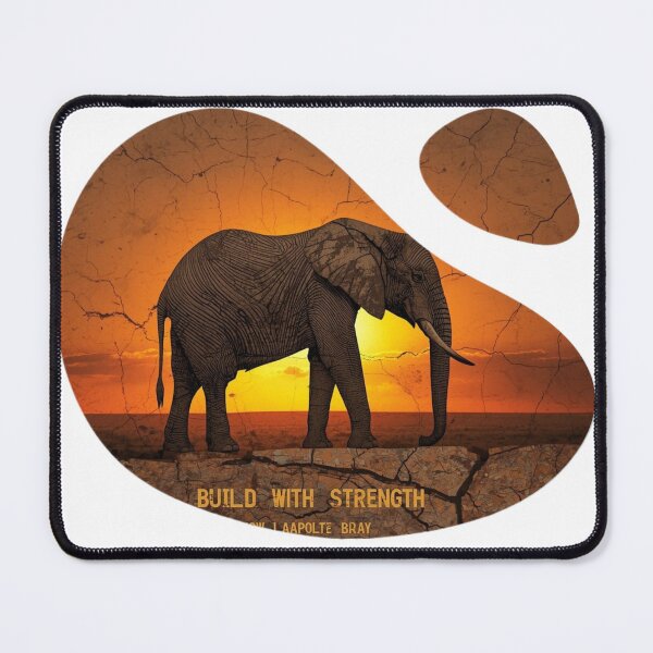 Item preview, Architect Resilience Elephant Industrial Savanna Art designed and sold by SavannaStrikes.