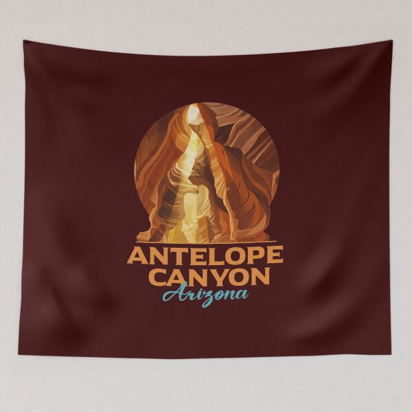 Item preview, Antelope Canyon Arizona Vintage Nature Art Design designed and sold by LinaValearte.