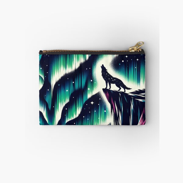 Item preview, Aurora Borealis and Wolf, Ai Generated Art   designed and sold by ACC .