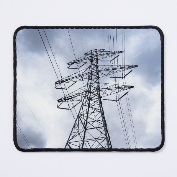 Item preview,  Electric Power Line Tower Industrial Sky Landscape Fine Art Photography designed and sold by MDCCo.