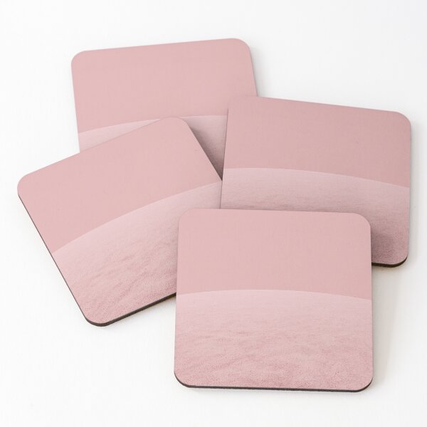 Item preview, Soft Pink Textured Hill – Minimalist Abstract Landscape designed and sold by Midnight Veil Designs.