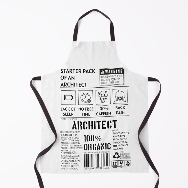 Item preview, Architect Starter Pack - Funny Nutrition Label Design designed and sold by FiendDoll.