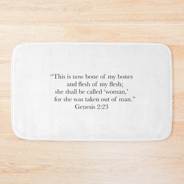 Item preview, Genesis 2:23 – Bone of My Bones, Flesh of My Flesh, Bible Verse designed and sold by The Prose Atelier.