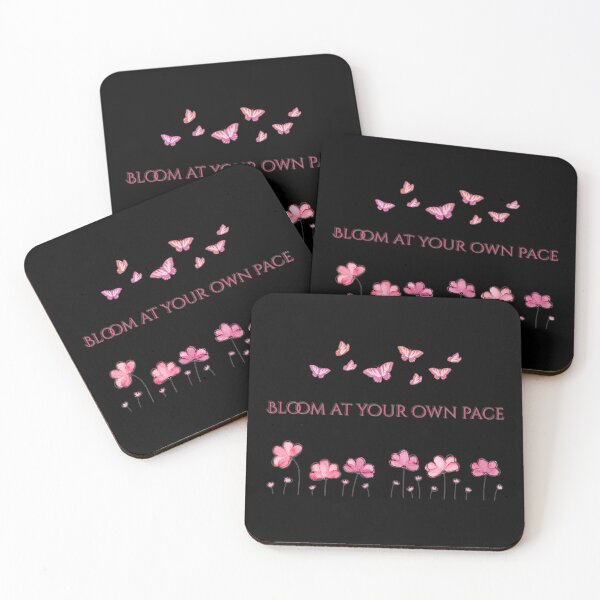 Item preview, Bloom At Your Own Pace | Minimalist Floral Growth Quote designed and sold by YvkafromPoland.