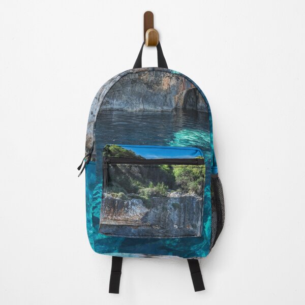Item preview, At the Blue Caves in Zakynthos Greece designed and sold by PhotoArt by Joan Carroll.
