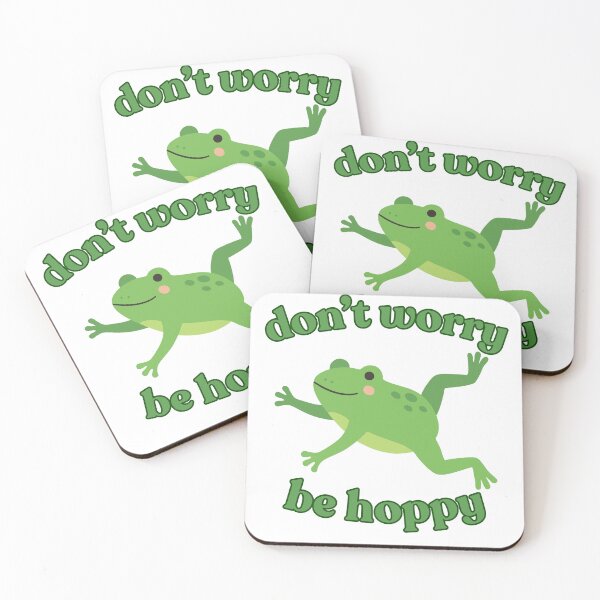 Item preview, Don’t Worry Be Hoppy Cute Frog Shirt Funny Frog Pun Aesthetic Animal designed and sold by coryivycreation.