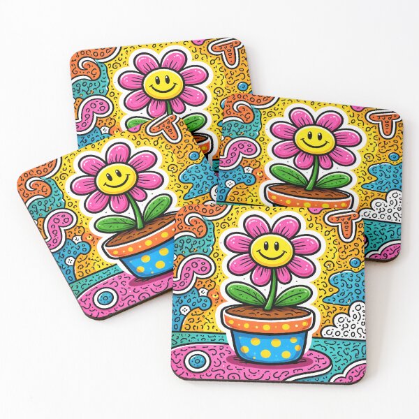 Item preview, Happy Flower in Pot designed and sold by melvoria.