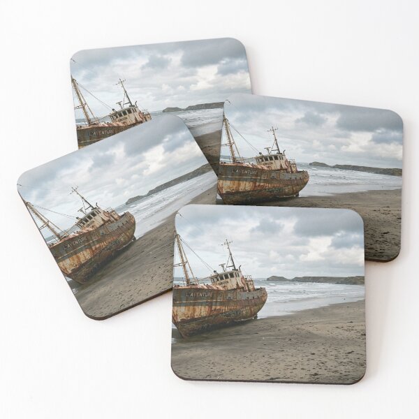 Item preview, Boat washed up on a deserted beach. designed and sold by Malisa345.
