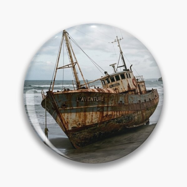 Item preview, Boat washed up on a deserted beach. designed and sold by Malisa345.