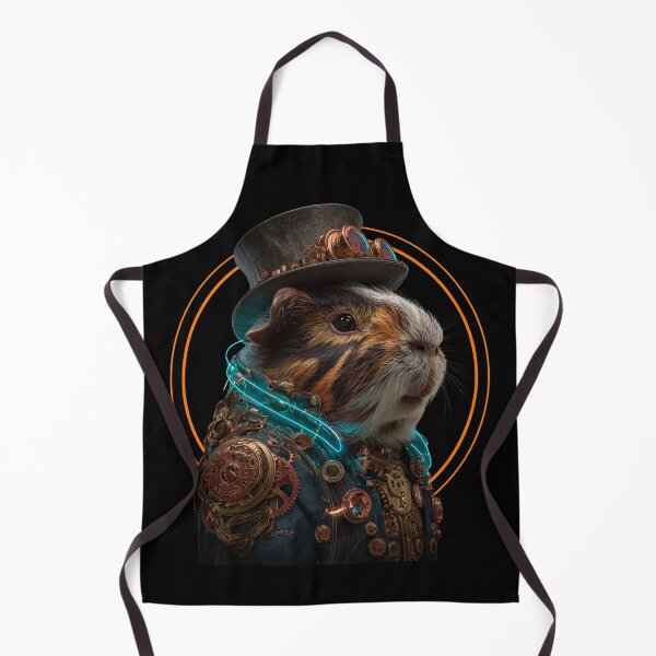 Artikelvorschau, Steampunk-Meerschweinchen-Ingenieur – Vintage-Messing-Uhrwerktier, viktorianische Science-Fiction-Nagetier-Kunst entworfen und verkauft von Valvarius-vibe.