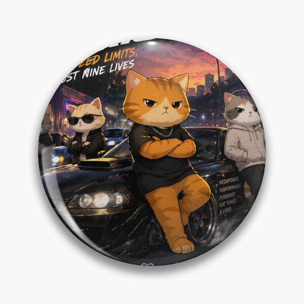 Item preview, Cat and Furrious - Street Racing JDM Feline Crew designed and sold by anandariki.