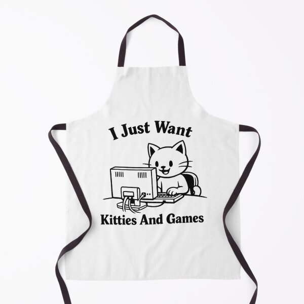 Item preview, I Just Want Kitties And Games designed and sold by ContTraders.