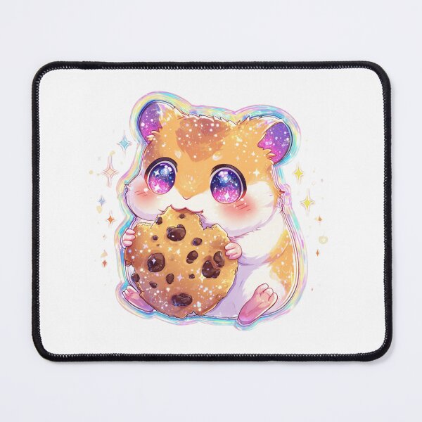 Item preview, Kawaii Hamster Cookie Holographic Chibi designed and sold by Ashley critters.
